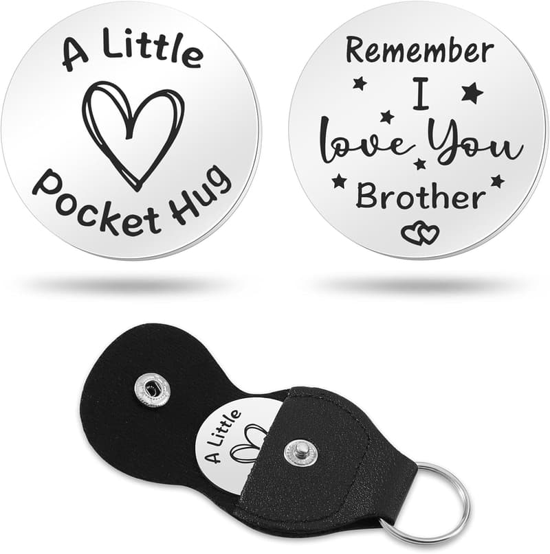 Inspirational Pocket Hug Keychain Gift for Couples