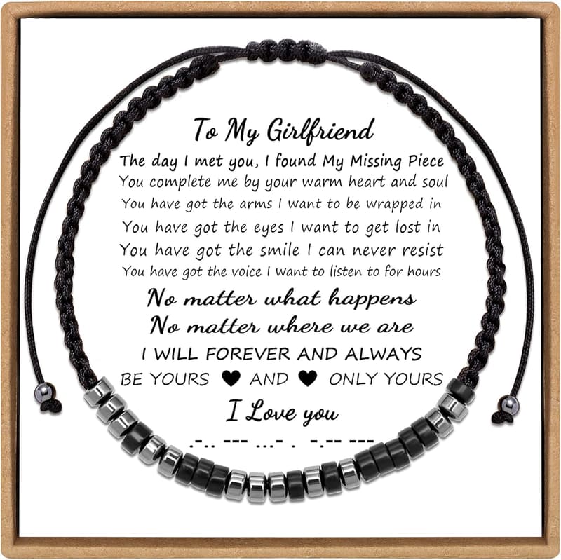Inspirational Morse Code Bracelet for Women & Men