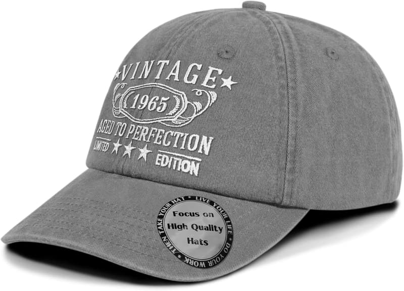 Personalized Vintage Hat for 30th-100th Birthday