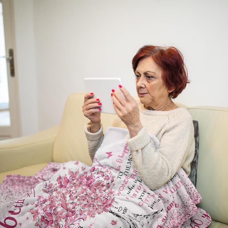 60th Birthday Blanket for Women, 60