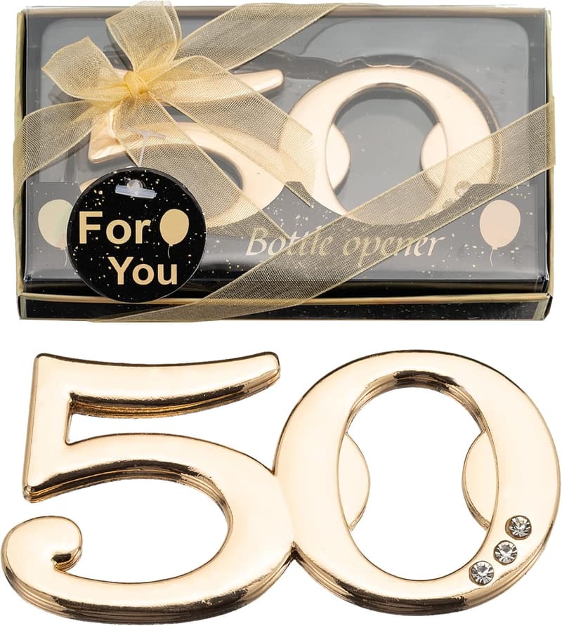 50th Birthday Bottle Openers - 24PCS Party Favors & Souvenirs