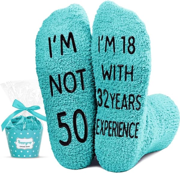 Funny Birthday Socks for Women in Their 40s