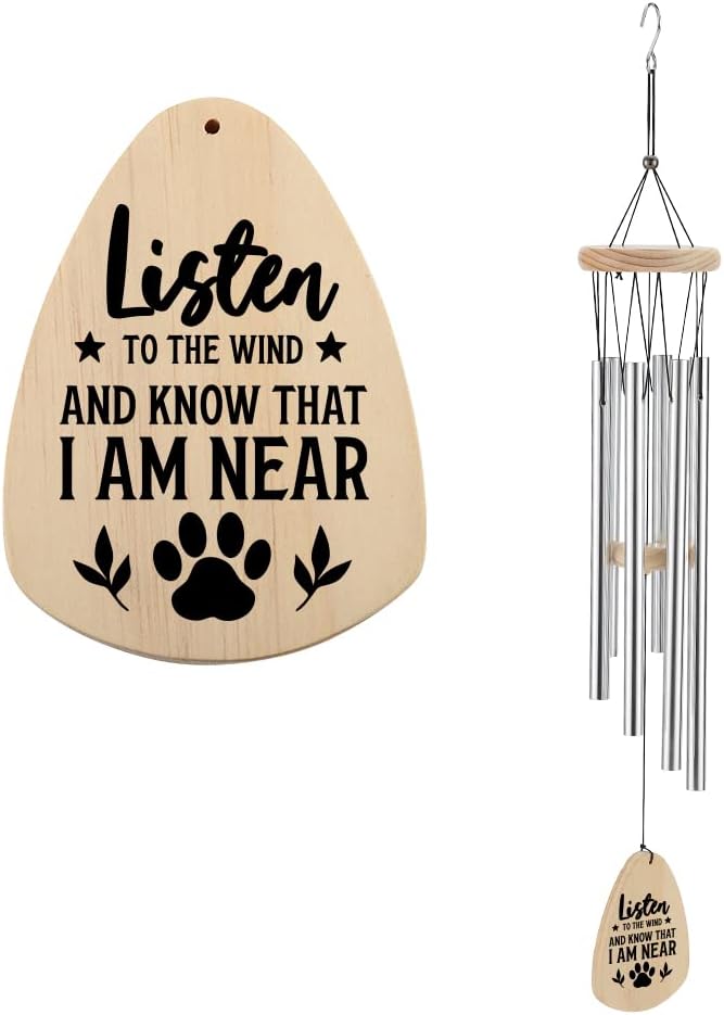 Pet Remembrance Wind Chime - Sympathy Gift for Garden Decor