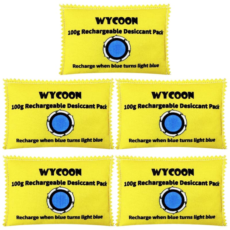 Dehumidifier Pack of 5 - Rechargeable Moisture Absorbers