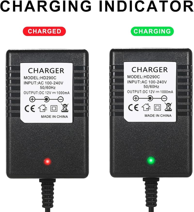 12V Battery Charger for Kids Ride-On Cars
