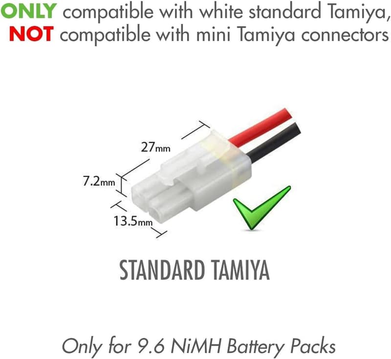 Tenergy 9.6V NiMH/NiCd RC Battery Charger with Tamiya Connector