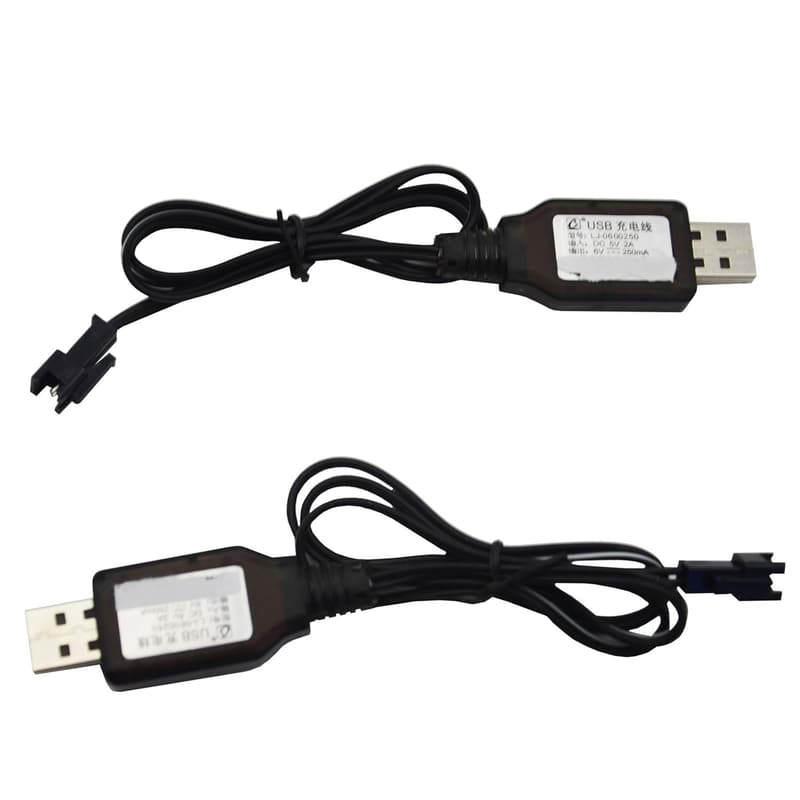 6V USB Charger Adapter for 4WD Amphibious RC Cars (2 Pack)