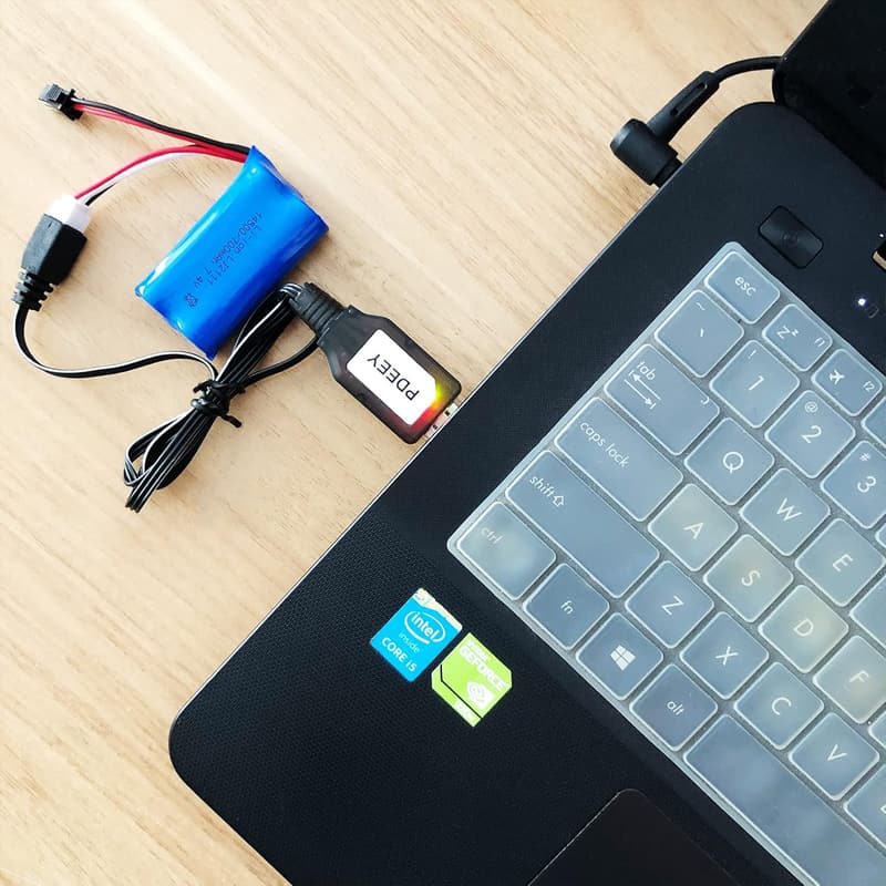 7.4V 2S Lipo Battery Charger 2-Pack for RC Cars and Drones