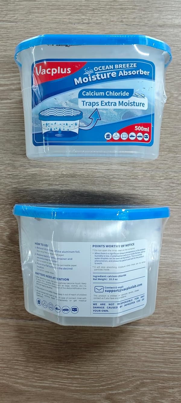 Portable Humidity Absorbers with Ocean Fragrance - 6 Pack