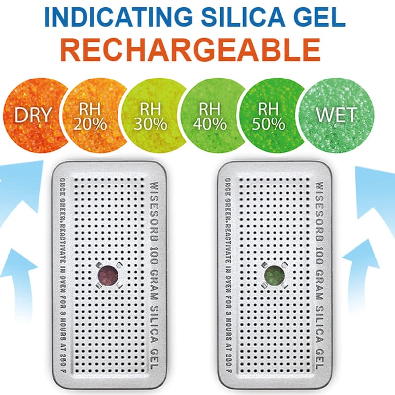 Reusable Silica Gel Dehumidifier Canister for Gun Safes (3 Pack)