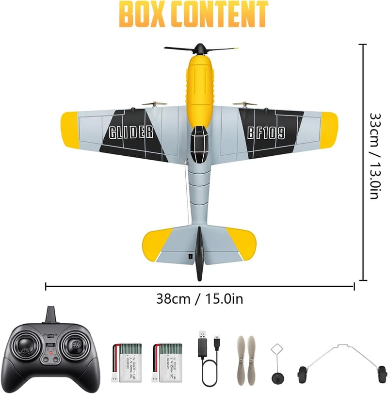 Remote Control Plane BF-109 with 6-axis Gyro Stabilizer