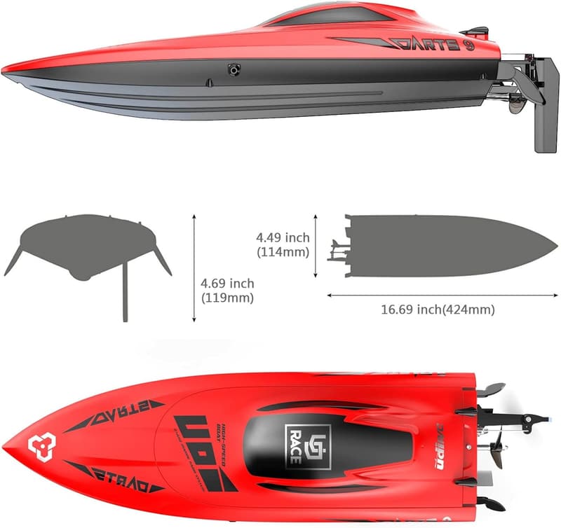 High-Speed RC Racing Boat for Adults and Kids - 30KM/H