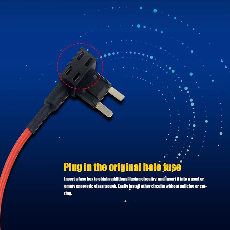 12V Car Add-a-Circuit Fuse Kit with 15A Inserts & Mini Blade Holder