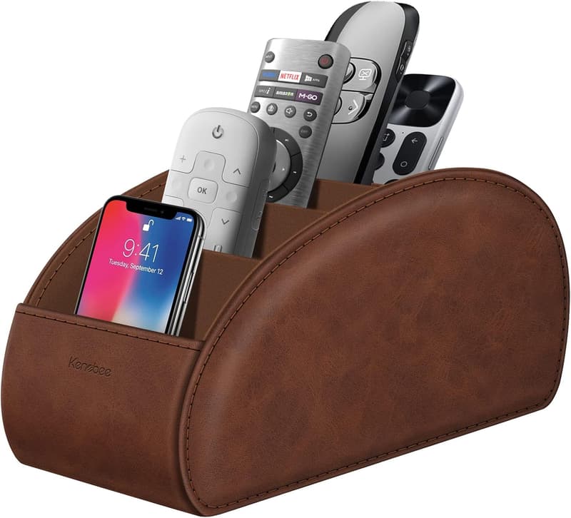 Multi-Compartment Remote Control Holder - Anti-Slip Organizer