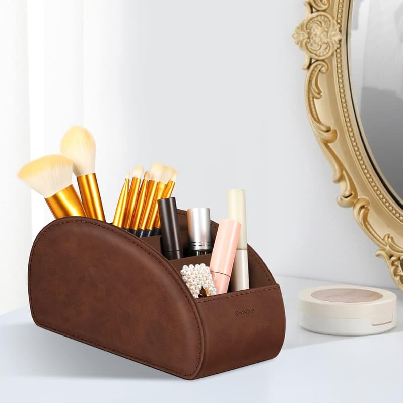 Multi-Compartment Remote Control Holder - Anti-Slip Organizer