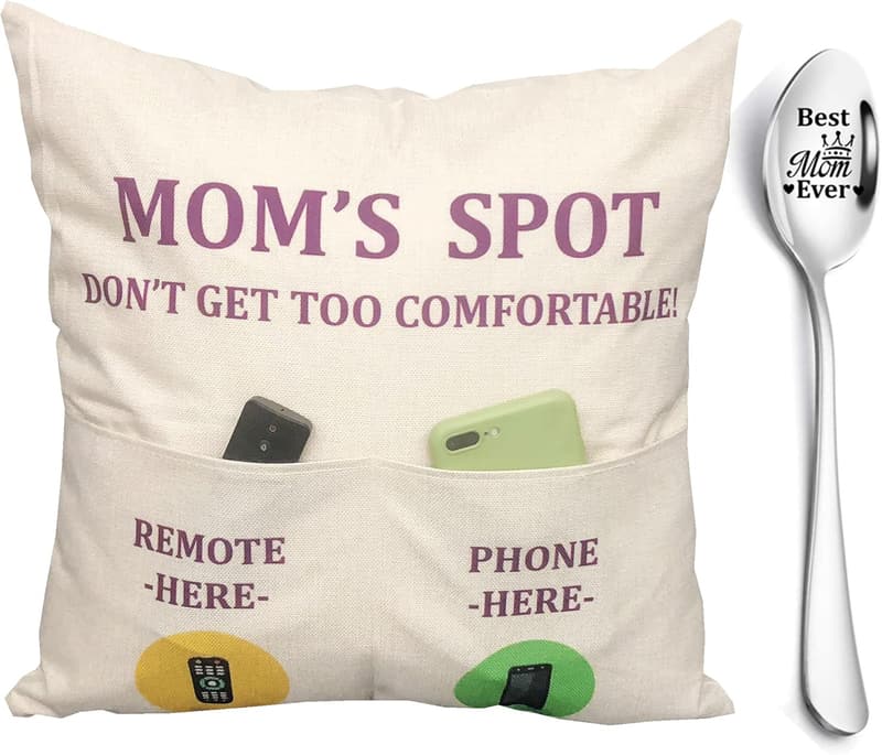 Birthday Gifts for Mom: 2-Pocket Throw Pillow Covers, 18