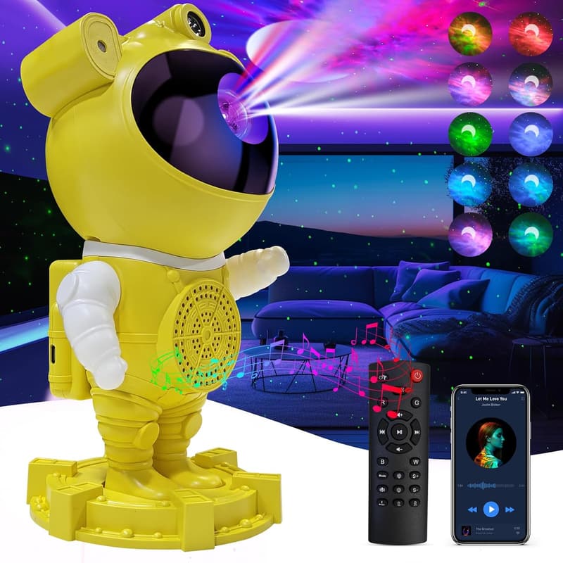 Galaxy Projector Night Light with Bluetooth Speaker and Timer
