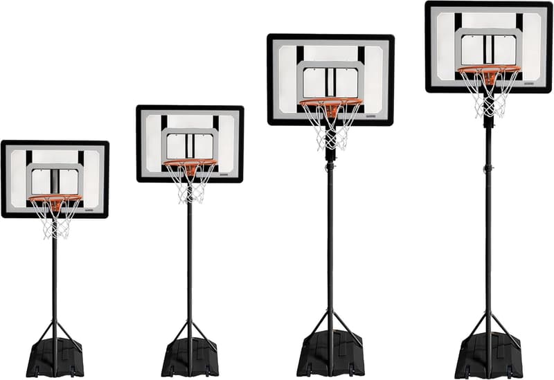 Mini Basketball Hoop System with Adjustable Height Pole