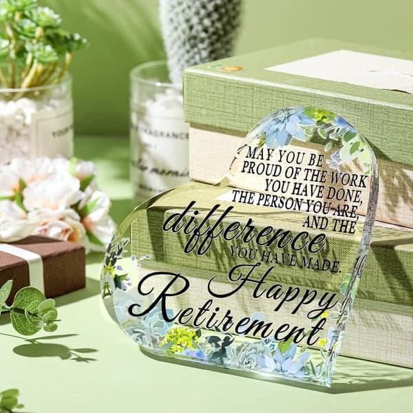 Proud Retirement Keepsake Plaque for Teachers and First Responders