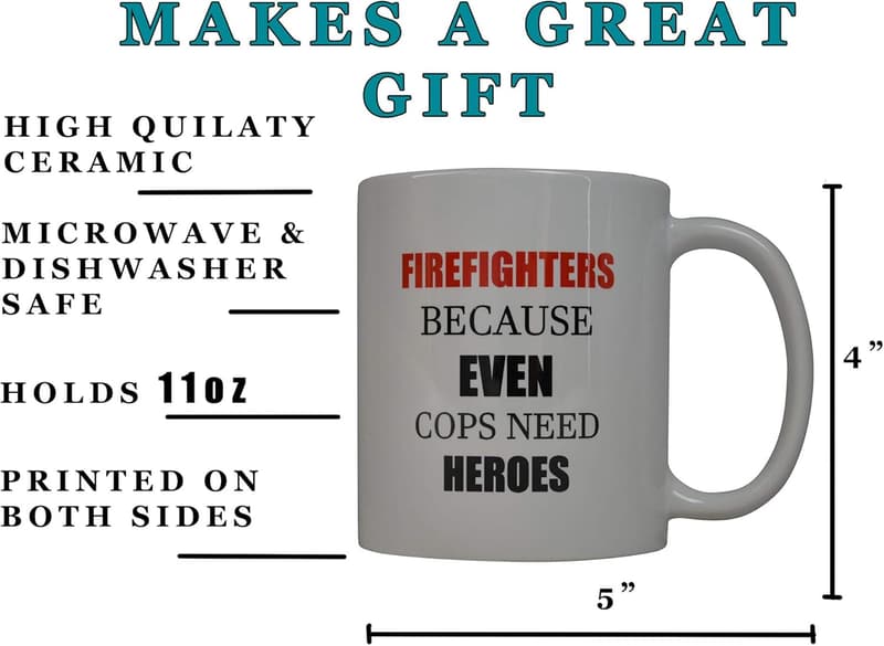 Funny Coffee Mug for Firefighters - Great Gift Idea
