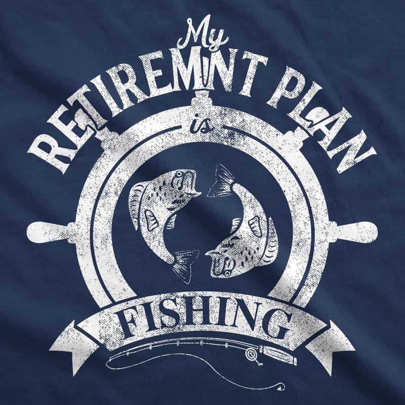 Funny Fishing Retirement T-Shirt for Men
