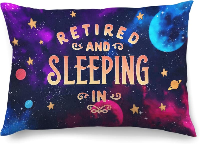 Retirement Gift - Reversible Pillow Case for Coworker or Friend