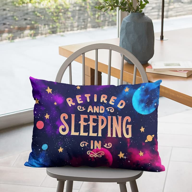Retirement Gift - Reversible Pillow Case for Coworker or Friend