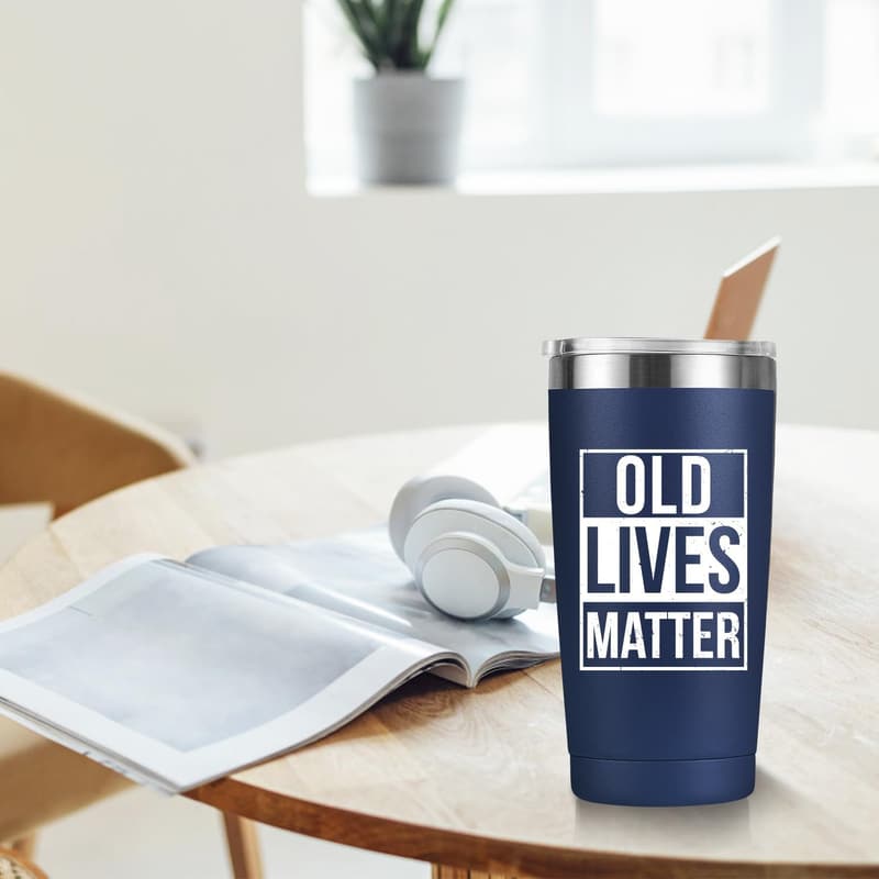 Retirement Gift: Funny Insulated Coffee Mug for Dad/Grandpa