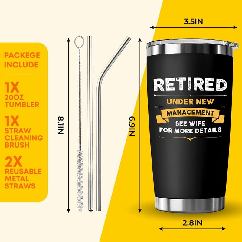 2025 Retirement Gift: Premium Insulated Drink Tumbler