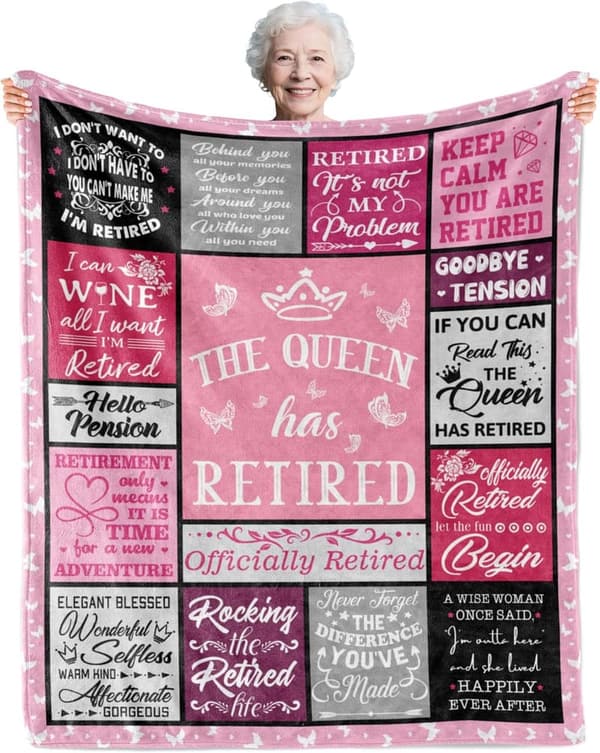 2025 Retirement Blanket Gift for Coworkers - 60
