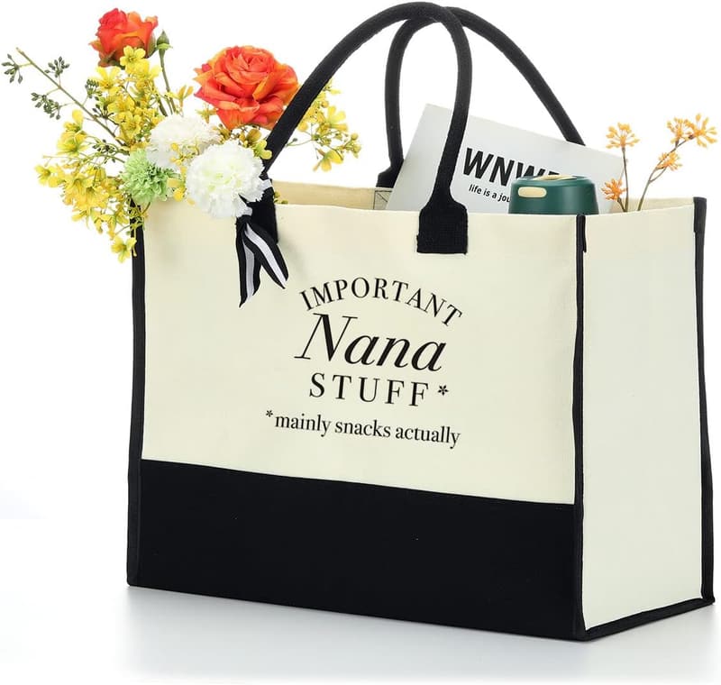 Personalized Waterproof Canvas Tote Bag for Women