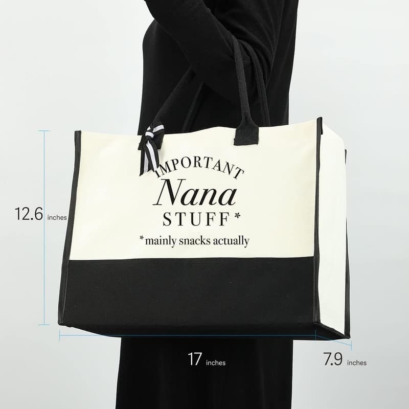 Personalized Waterproof Canvas Tote Bag for Women