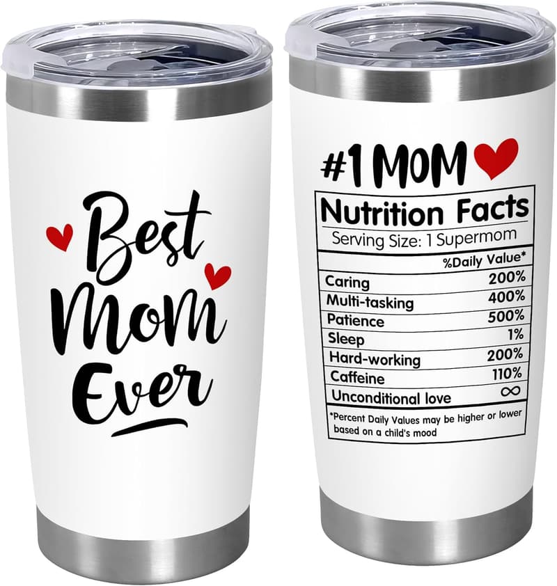Mom Birthday Gift - 20 oz Stainless Steel Insulated Tumbler