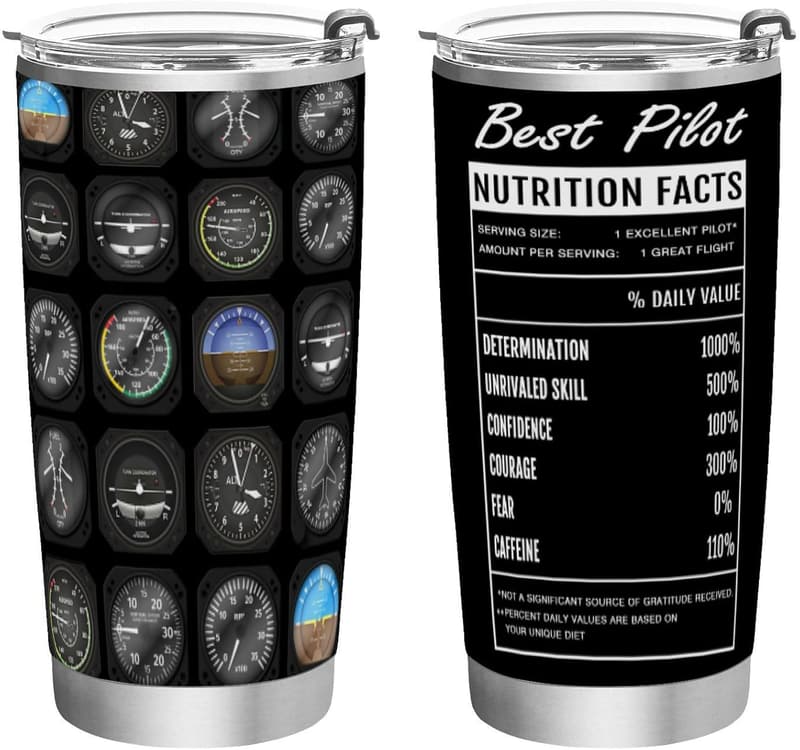 Pilot Birthday Gift - 20oz Travel Mug from Daughter & Son