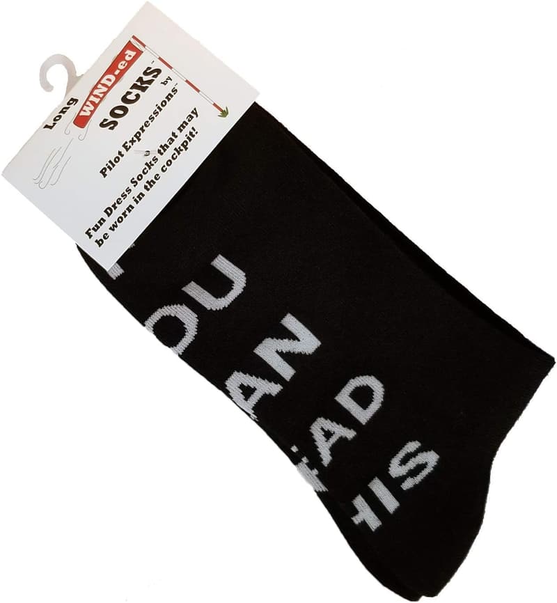 Aviation-Themed Premium Dress Socks for Pilots