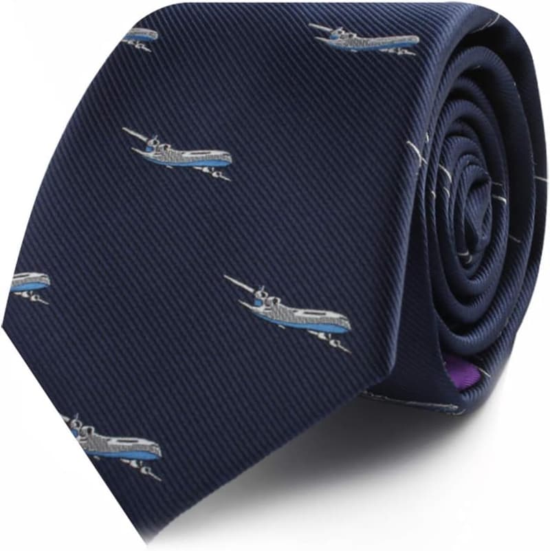 Aviation-Themed Airplane Tie for Men – Perfect Gift for Pilots