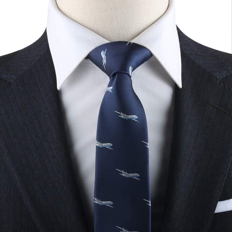 Aviation-Themed Airplane Tie for Men – Perfect Gift for Pilots