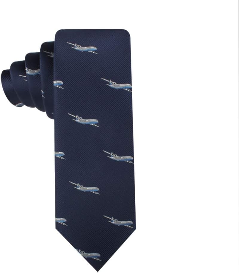 Aviation-Themed Airplane Tie for Men – Perfect Gift for Pilots