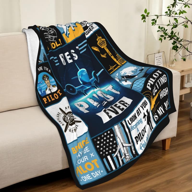 Aviation Throw Blanket for Men - Unique 60