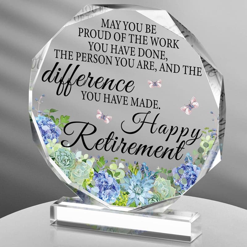 Retirement Keepsake Plaque for Teachers and First Responders