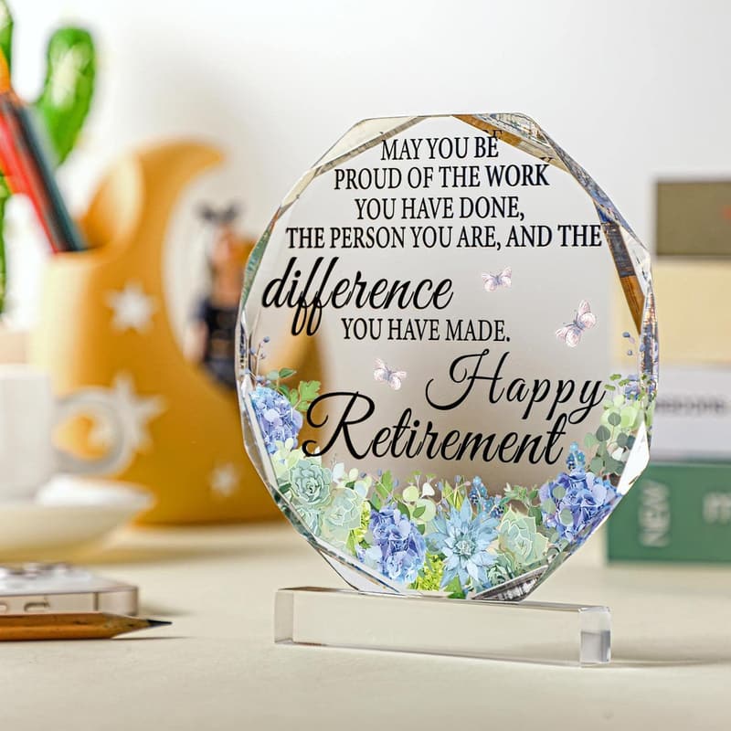 Retirement Keepsake Plaque for Teachers and First Responders