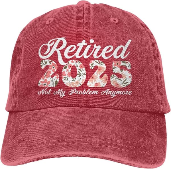 2025 Retirement Baseball Cap for Men and Women