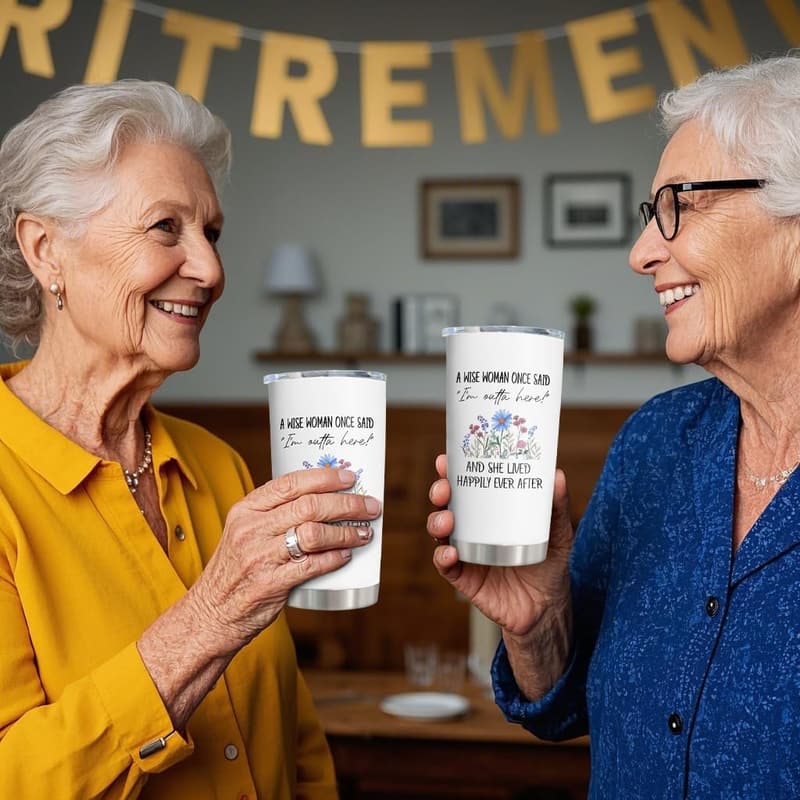 Retirement Gift for Women - 20oz Tumbler Cup