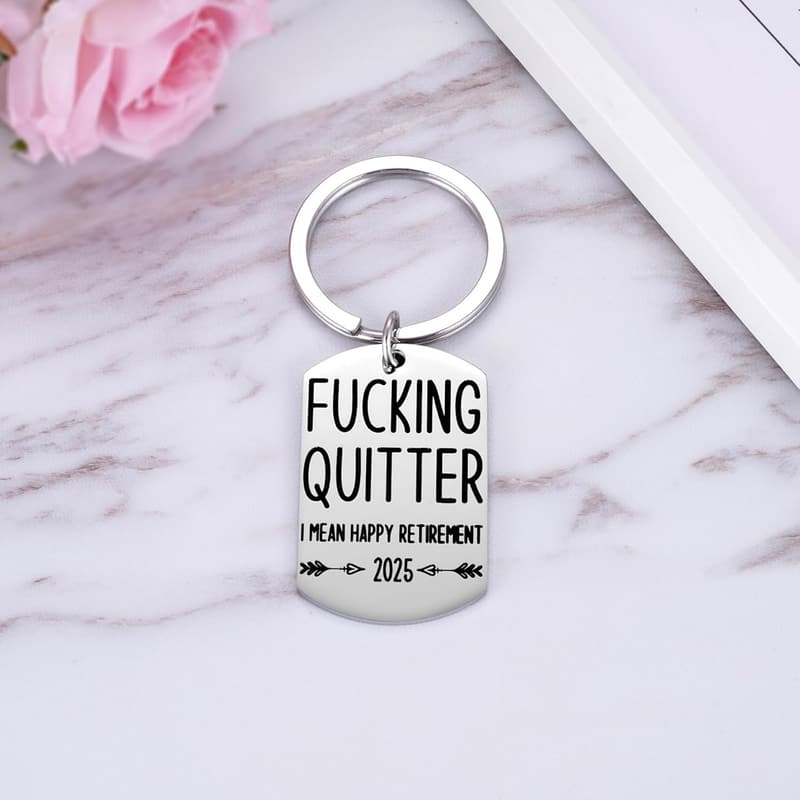 Retirement Keychain Gift - 