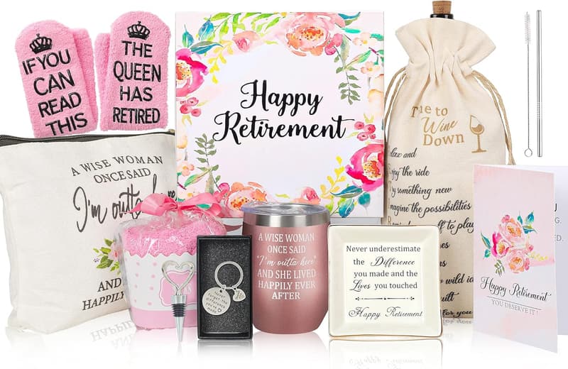 2025 Retirement Gift Basket for Women - 12-Piece Set
