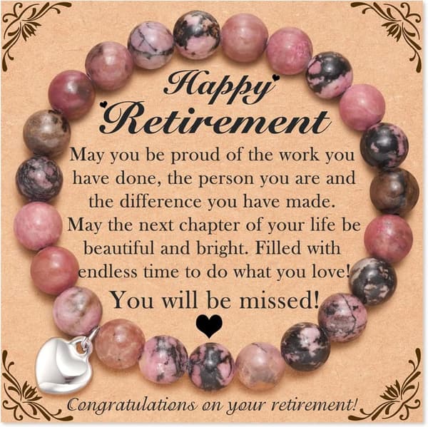 Thank You Gift: Natural Stone Beaded Bracelet for Women