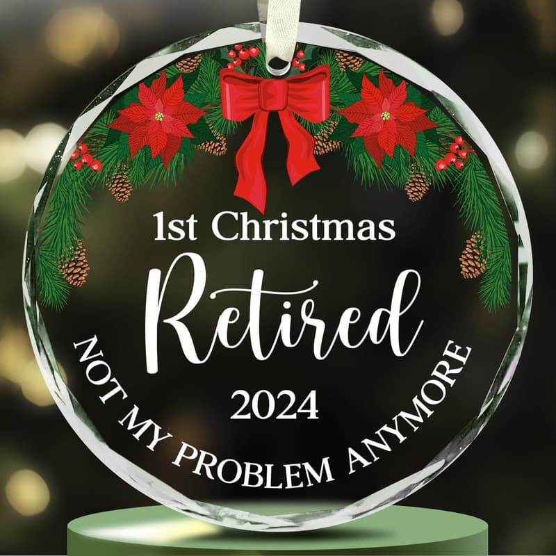 Funny Retirement Ornament - Unique Christmas Decor for Women