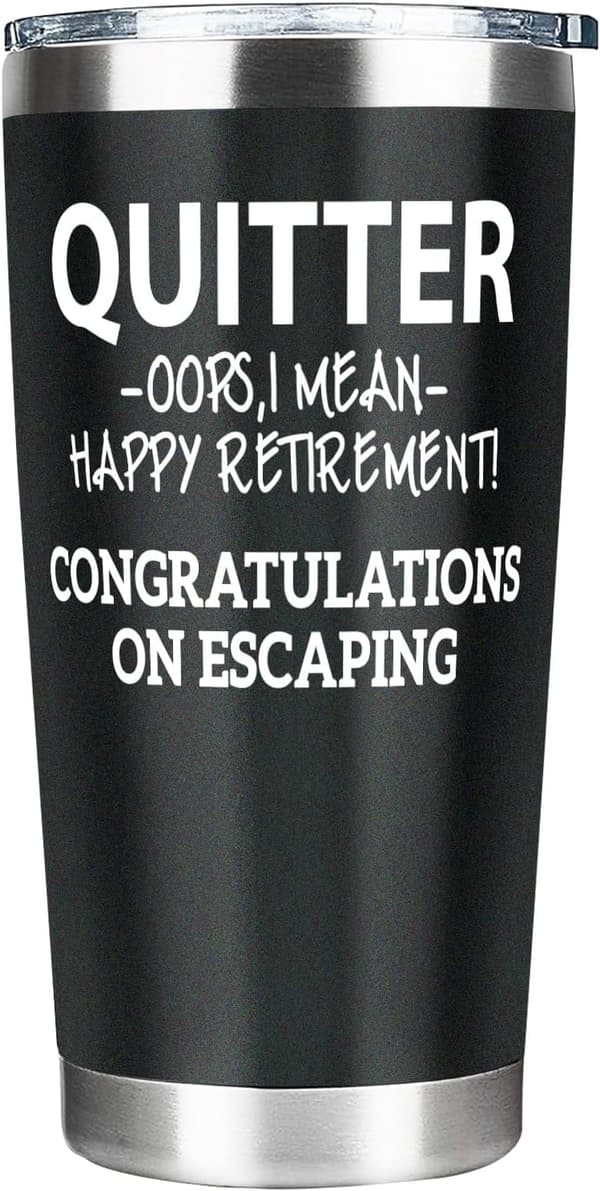 2025 Retirement Gift - 20 Oz Tumbler for Men and Women