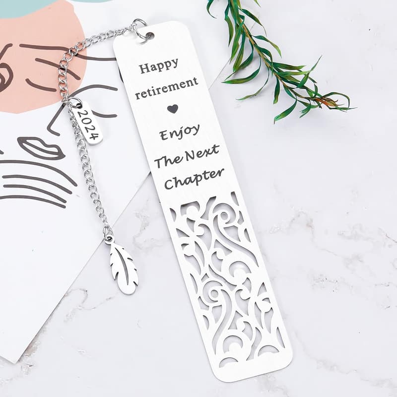 Personalized Retirement Bookmark Gift for Coworkers & Leaders
