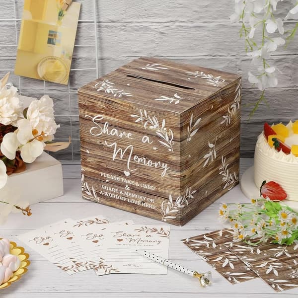 Memory Cards for Collection - 50 Pcs (Wood Color)
